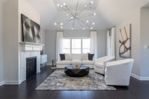 white sputnik style chandelier soft white living room