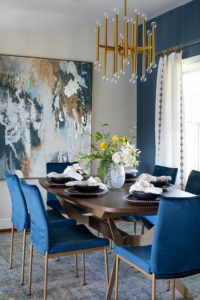 blue and white dining room blue velvet dining chairs